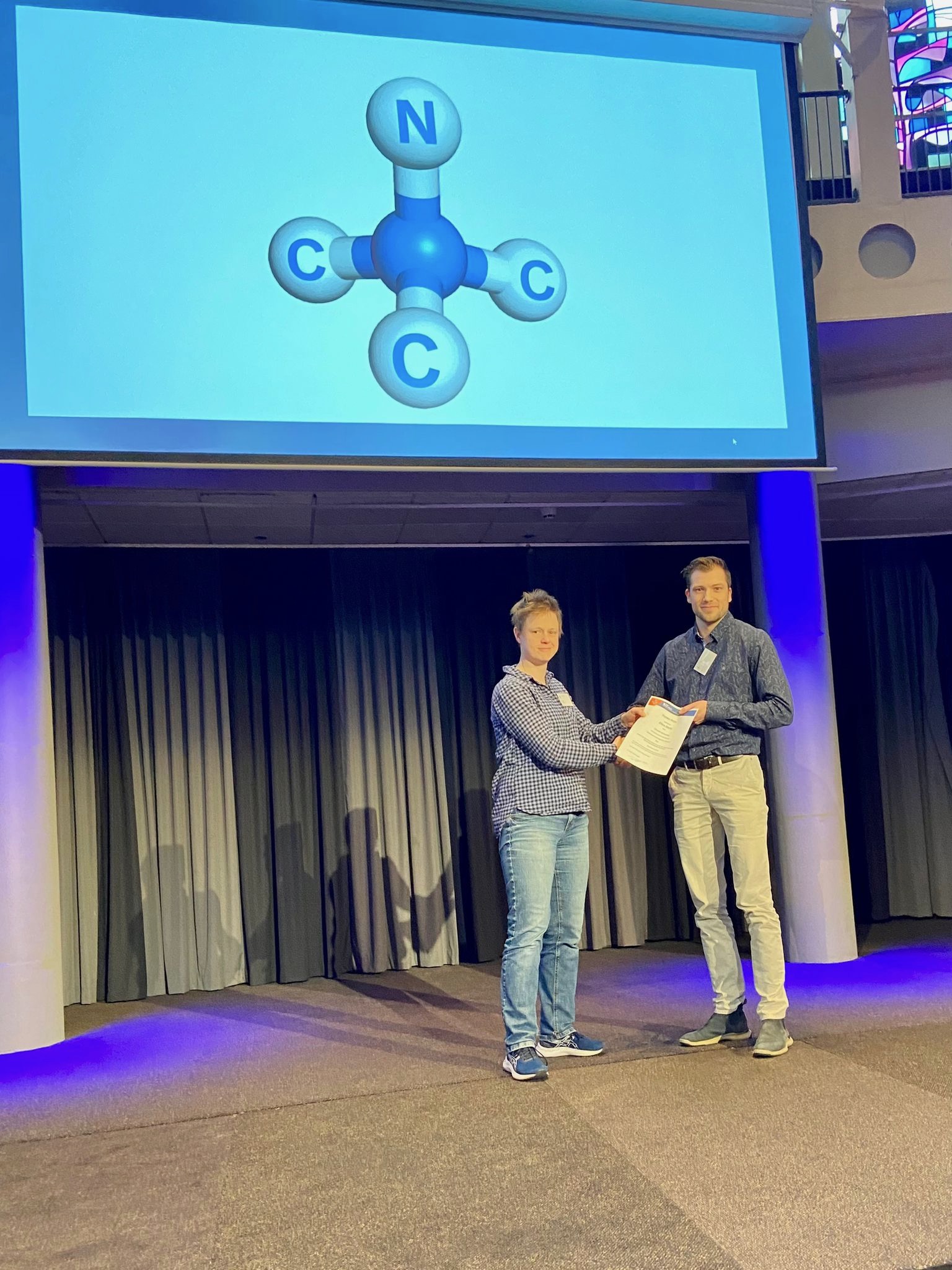 Ellen Sterk received a poster award at the 24th Netherlands’ Catalysis